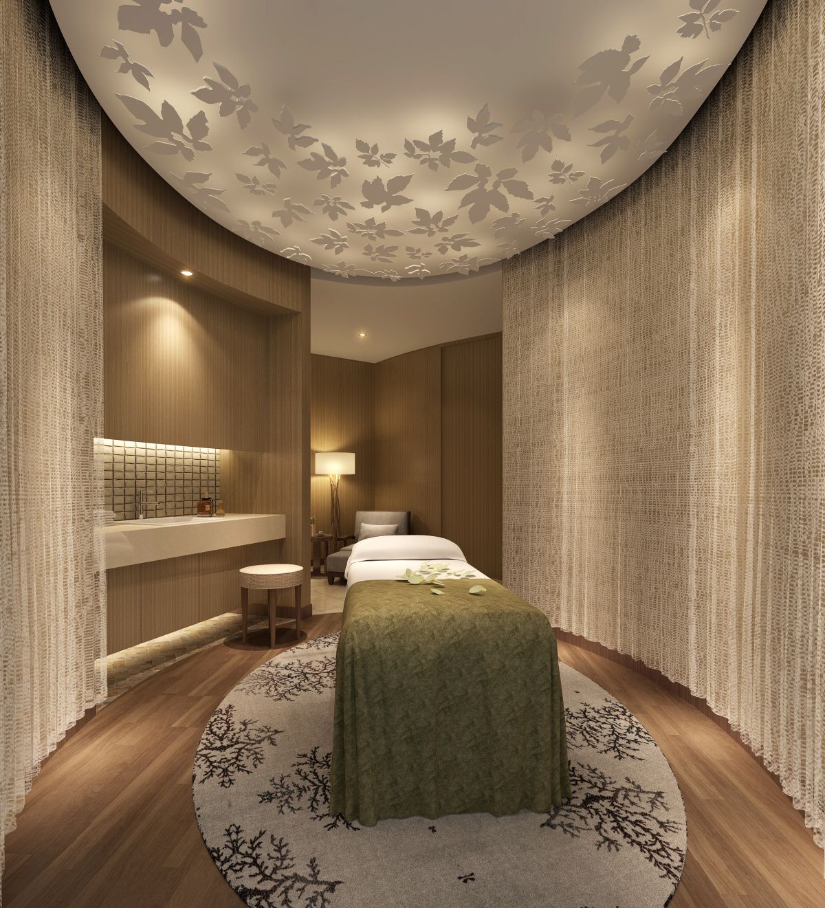 Hot stone spa treatment